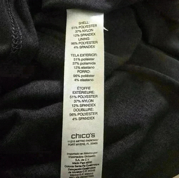 Chicos burnout geo short dress size 1 NWT - Picture 9 of 10